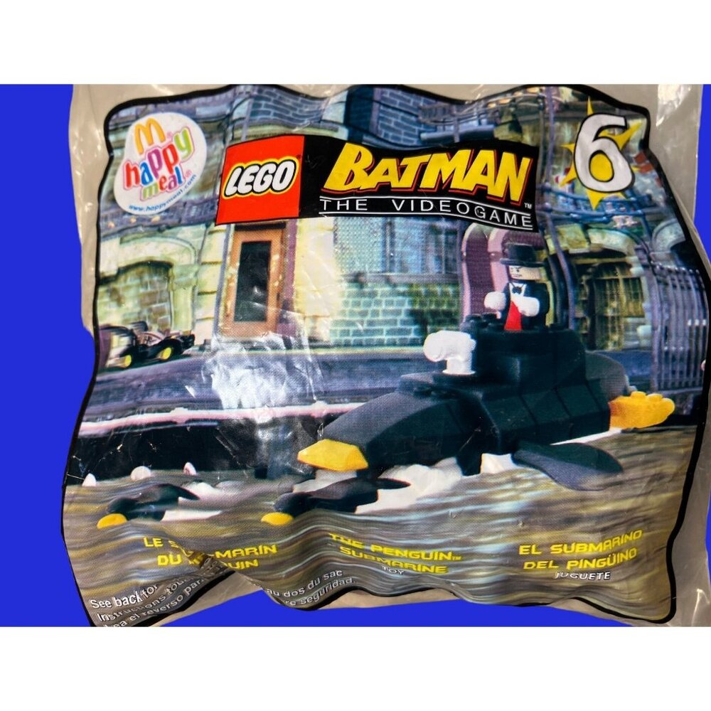 McDonald 2008 Happy Meal Toy Lego Batman The Video Game #6 PENGUIN SUBMARINE